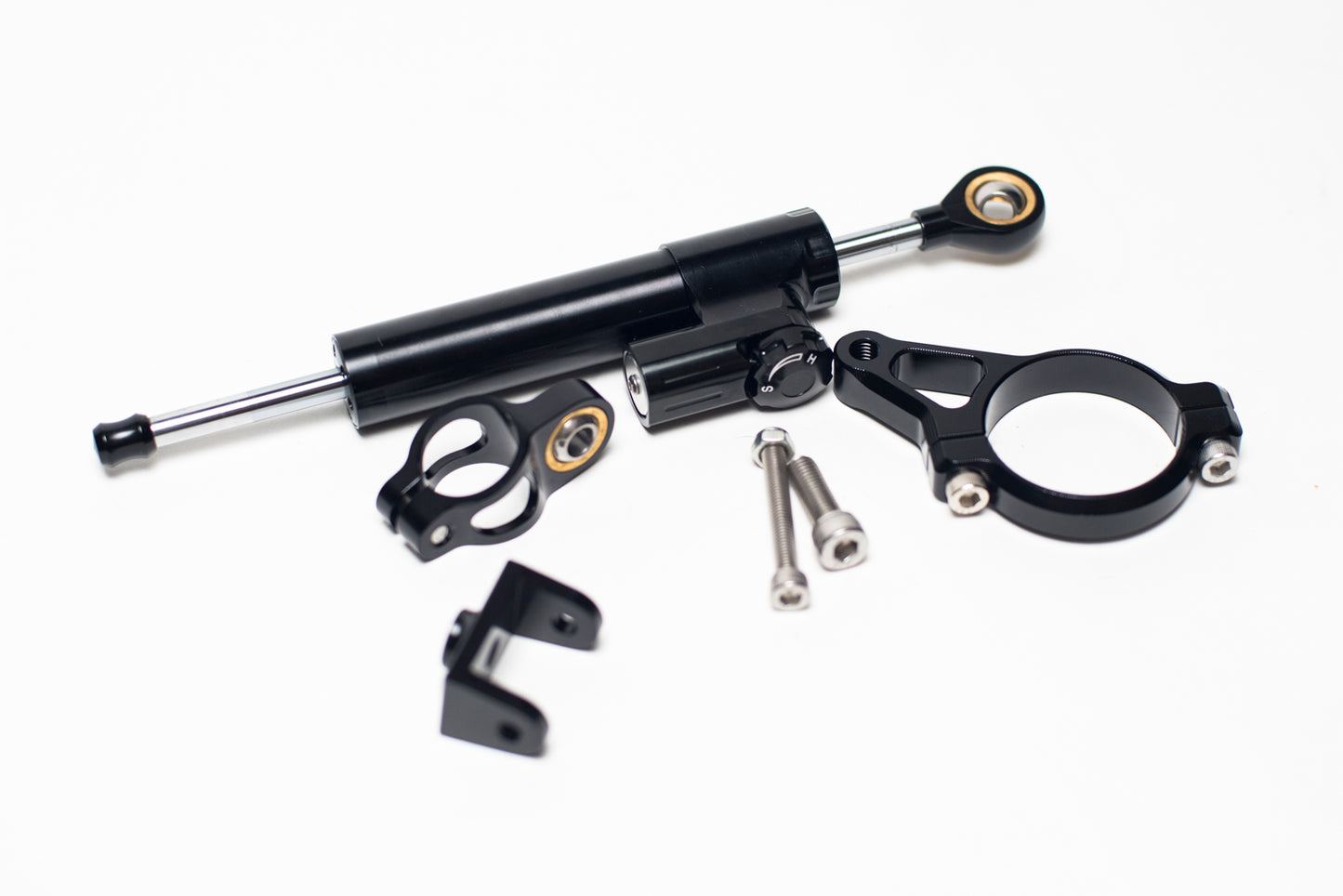 Black Race Steering Damper for Kayo MiniGP