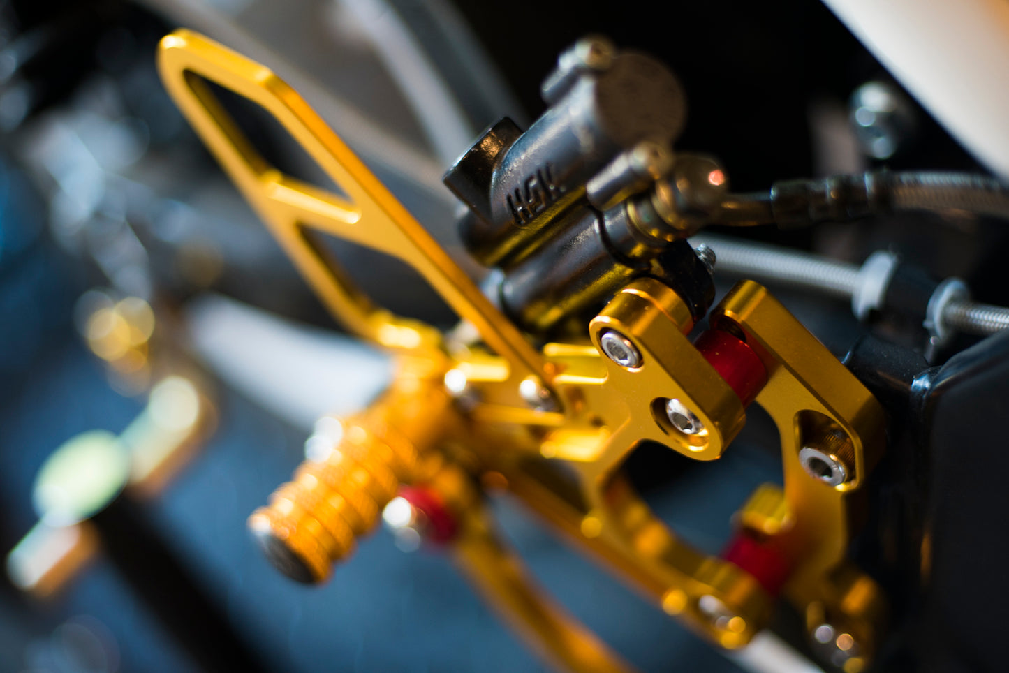 Full-Rev adjustable rearsets for 2012+ MiniGP