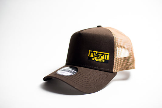 Misfit NEW ERA trucker snapback - Chocolate/Khaki